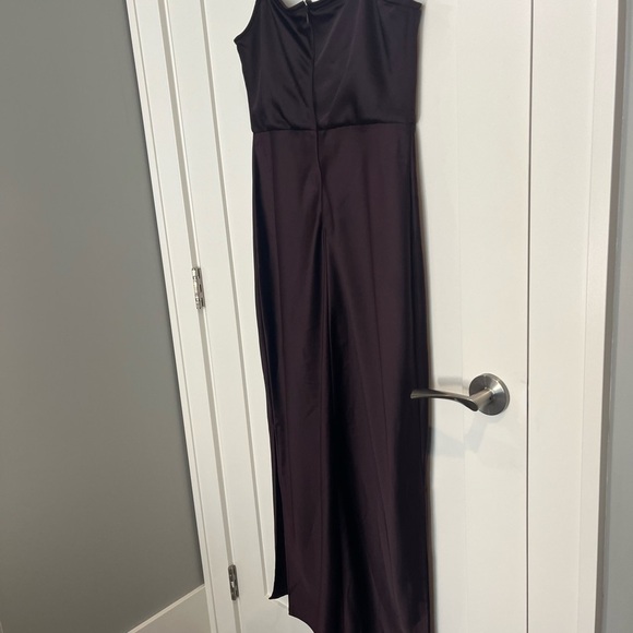 BHLDN Purple Cowl Neck Dress - Picture 9 of 16